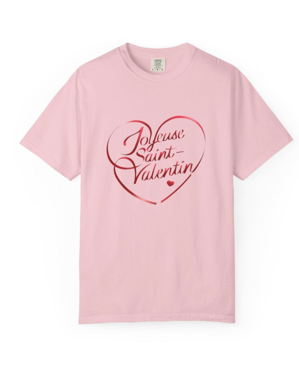 Valentin Heart T‑Shirt — "Joyeuse Saint‑Valentin" Valentine's Tee