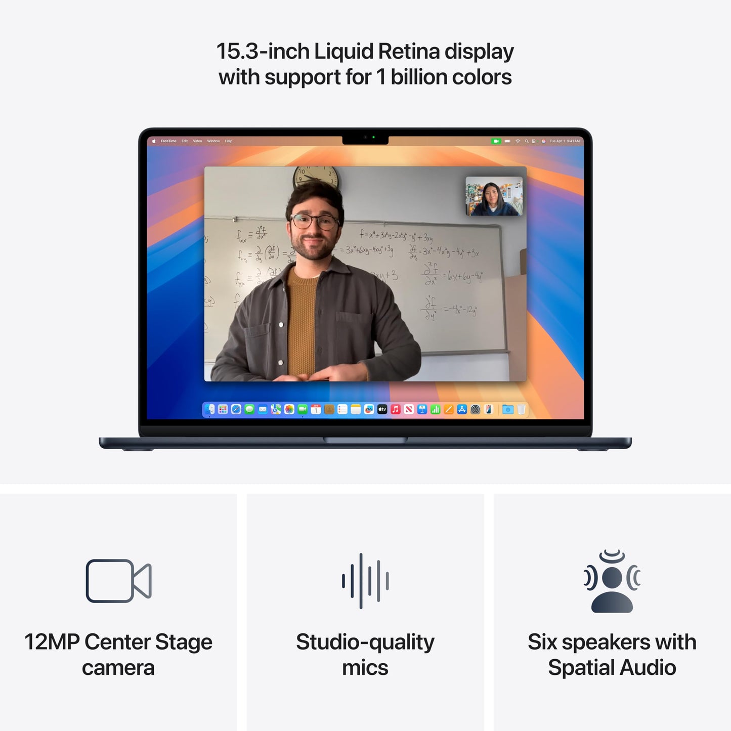 Apple 2025 MacBook Air 15-inch Laptop with M4 chip: Built for Apple Intelligence, 15.3-inch Liquid Retina Display, 16GB Unified Memory, 256GB SSD Storage, Touch ID; Midnight with AppleCare+ (3 Years)