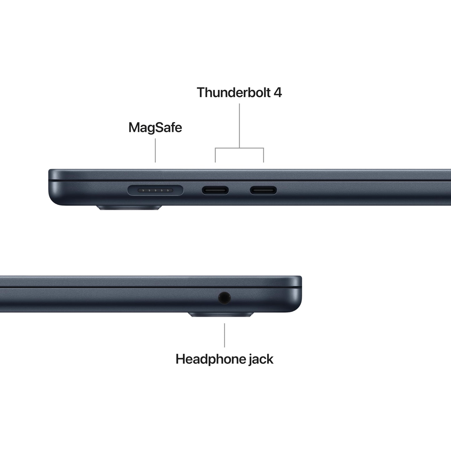 Apple 2025 MacBook Air 15-inch Laptop with M4 chip: Built for Apple Intelligence, 15.3-inch Liquid Retina Display, 16GB Unified Memory, 256GB SSD Storage, Touch ID; Midnight with AppleCare+ (3 Years)